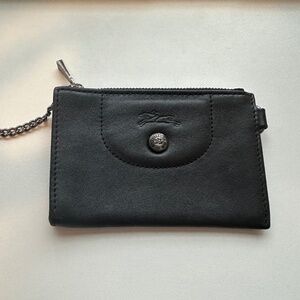 Longchamp Card Holder with Keychain